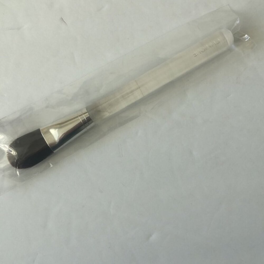 Clinique Make up foundation / mask brush clear plastic handle new 6" long